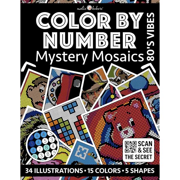 Color by Number: 90's Vibes [Premium Print] - Mystery Mosaics